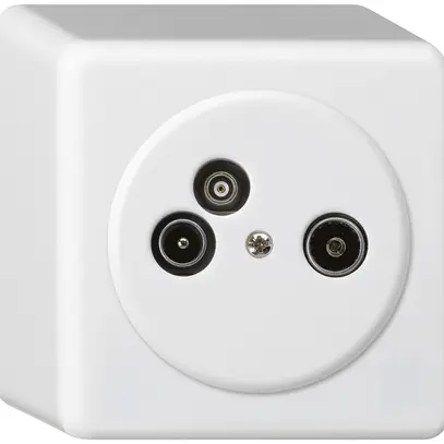 Prise d'antenne AP TV-R-données basico 23dB blanc 