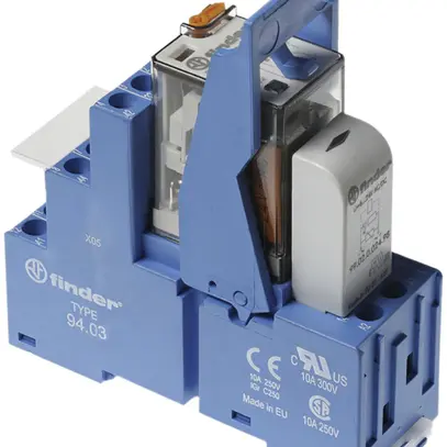 Relais couplage AMD Finder 58, 3C 10A/24VAC AgNi bornes à vis 