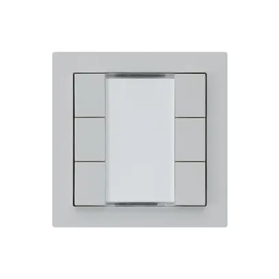 Poussoir ENC kallysto A KNX 6× s/e-link gris clair 