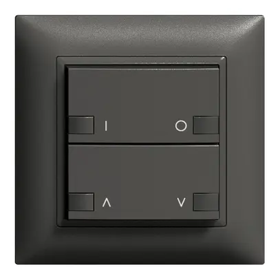 Station centr.-sec. ENC ON-OFF moteur IR ZEP 2c/2t EDIZIOdue noir 