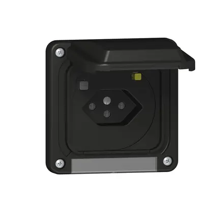 Presa FI inserto SUPRA T13 30mA nero 