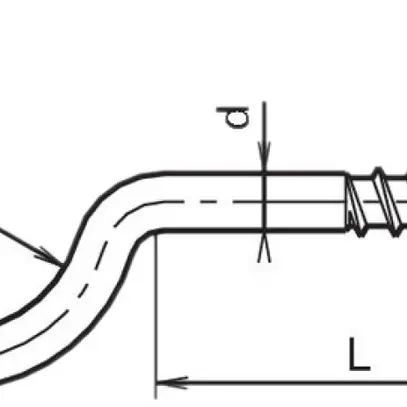 Vis à crochet SFS Ferronorm pour bois 4.8×39mm zinguée 