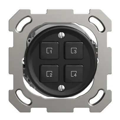 Pulsante scena INC 4 scene/4T WLAN Sdue Wiser nero 