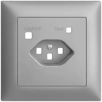 Kit frontal EDIZIOdue pour prise FI FMI, T23, silver 