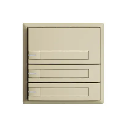 Poussoir KNX RGB EDUE, 250mW, a.LED RGB, a.papier, 3×poussoir, 1×touche, van 