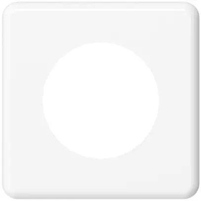 Plaque frontale Classic 43mm blanc 