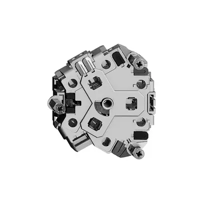Inserto presa FH 3×T13 bianco con LED blu 