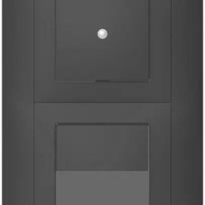 Combinaison ENC SIDUS 2×1 contact lum+sonnerie anthracite 