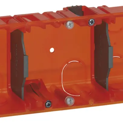 Boîte ENC grd.I-I-I Legrand rouge pour béton 