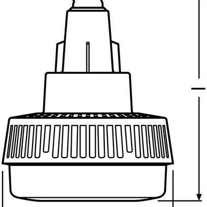 LED-Lampe HQI HIGHBAY 250 E40 95W 840 13000lm 120° IP40 
