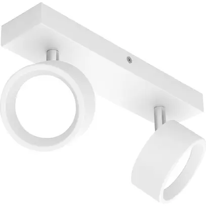 Spot LED Philips Bracia 11W 1100lm 2700K 110° 260×80.5mm bianco 2×Spot 