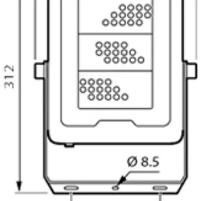 LED-Strahler Ledinaire Gen3 BVP164 LED84/840 PSU 70W AWB CE, grau 