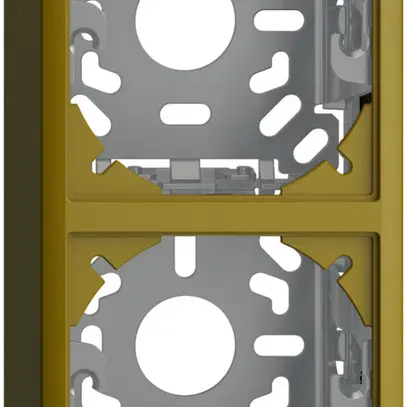 Cappa con piastra di base 2×54mm per combinazione FX verticale/orizzontale olive 