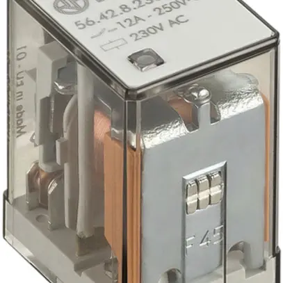 Relais circuit imprimé Finder 56 2C 12A/230VAC 1700Ω AgNi 