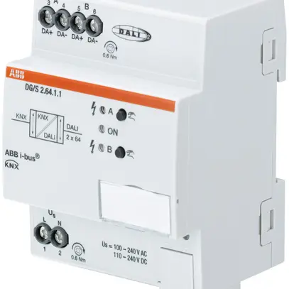 Gateway KNX/DALI AMD ABB DG/S 2.64.1.1, 2×64 participants 