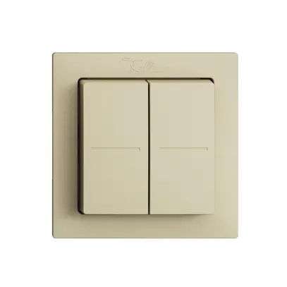 Pulsante RF Smart Light Control Feller EDIZIOdue F, Philips Hue 4K/2T, vanille 