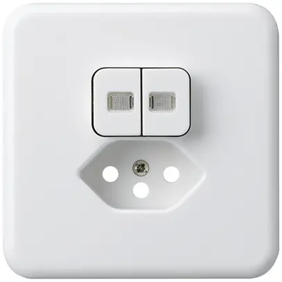 Kit frontale INC basico 86×86 bianco 2 lenti protezione bambini S1/T13 per BOMI 