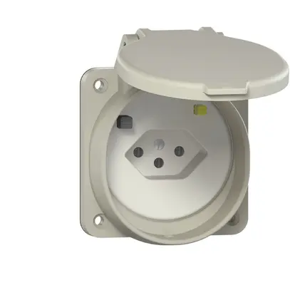 Prise FI ENC ABB METALL NUP T13 30mA gris 