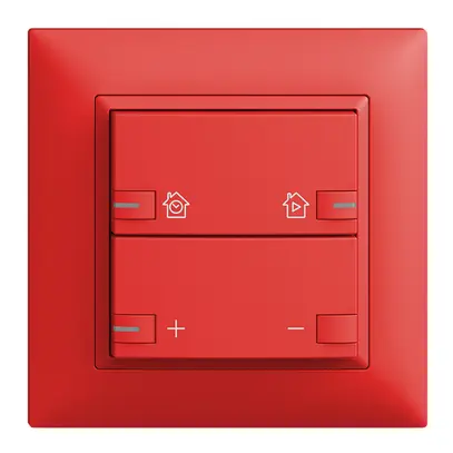 UP-Frontset EDIZIOdue zeptrionAIR Dimmer mit Bez. mit LED berry 