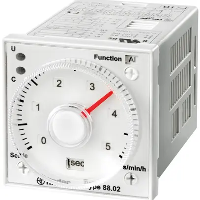 Relais temporisé Finder 88.02 multifonction 2C 8A 24…230VUC 11pin 