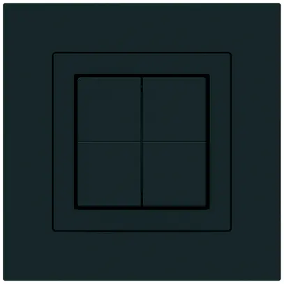 Pulsante senza fili Friends of Hue KPR, 4×, 94×94mm, adesivo, nero 