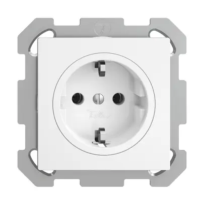 Prise SCHUKO ENC EDIZIOdue FM, 16A, 250VAC, L+N+PE blanc 