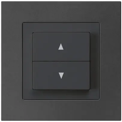 Interrupteur pour stores ENC kallysto.pro noir avec 2 touches bornes enfichables 