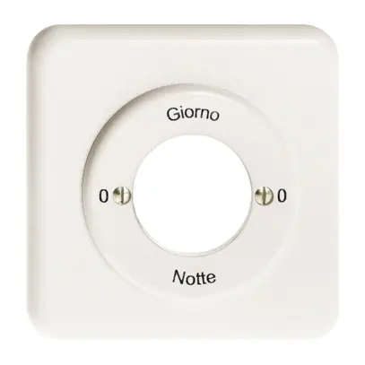 Kit frontal 0-Giorno-0-Notte pour interr.rot. à clé blanc 