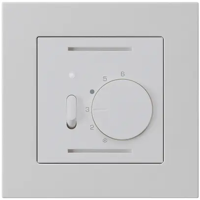 Termostato ambiente INC kallysto.pro grigio chiaro con interruttore 