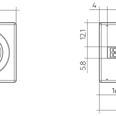 Rilevatore di movimento/luce INS Tridonic DALI-MSensor G3 SSM 10DPI, bianco 