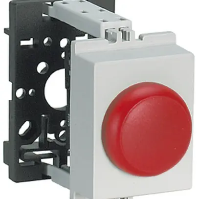 Lampada di segnalazione AMD K&N, 230VAC, 2UM, calotta rosso 