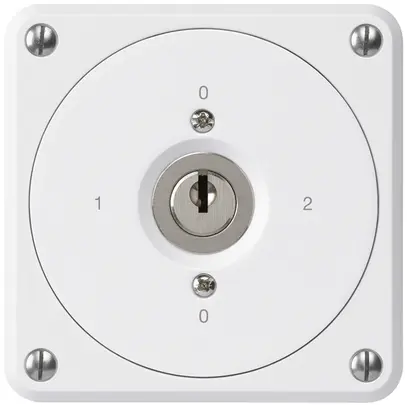 Interrupteur à clé ENC robusto sans clapet 2/1P blanc pour combinaison 