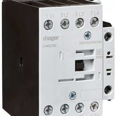 Contattore di potenza Hager 4P+1 Ch 32A da AC-1 tensione di bobina 230VAC 