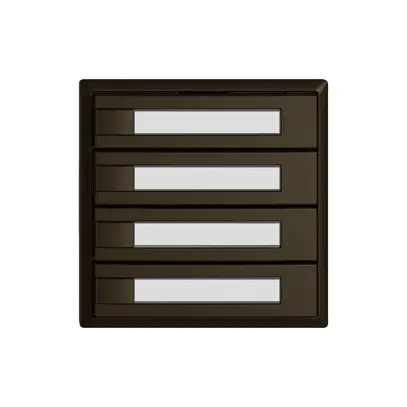 Pulsante universale EDIZIO.liv UNI SNAPFIX® 12…48V s.LED 4× com.1T targ.ma 