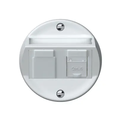 Scatola di raccordo origin RJ45 8(8) cat.6 obliquo 60×60mm bianco 