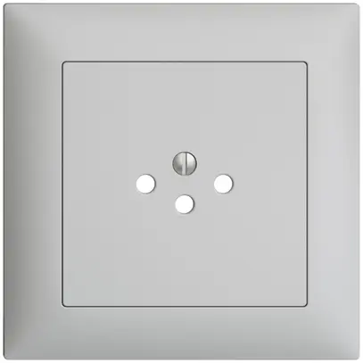 UP-Frontset EDIZIOdue hellgrau 88×88mm 1×T12 