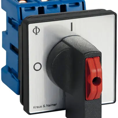 Interrupteur sectionneur INC 3P p.mont.front., 40A, 0-1, arg, 64×64mm,verr.no/ro 