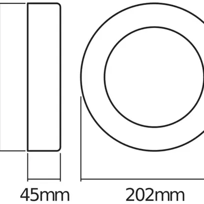 Applique LED LDV ENDURA STYLE RING 13.5W 480lm 3000K aluminium anthracite 