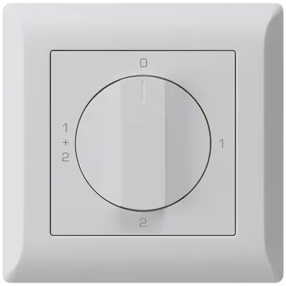 Interruttore rotativo INC kallysto.line 1/1L grigio chiaro con manopola 