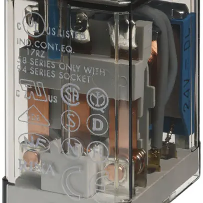 Relais mini enfichable Finder 55, 3C 10A/36VDC AgNi RT I 