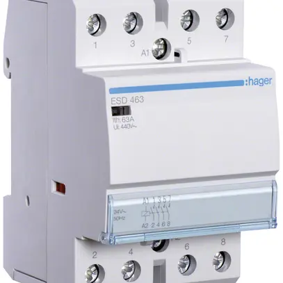 Contattore AMD Hager 24VAC 4 chiusura 0 apertura 63A 3UM 
