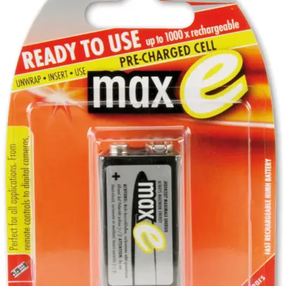 Accu NiMH 6LR61 8.4V 200mAh, 1 pièce 