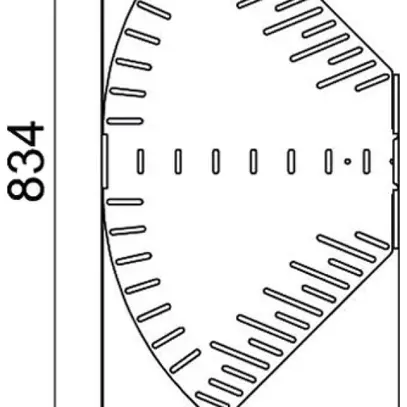 Gomito BET RB W regolabile 60×400mm acciaio zincato a caldo per immersione 