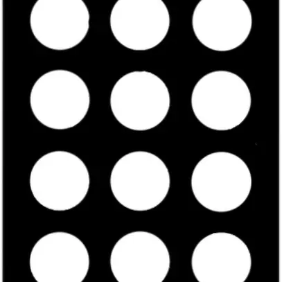Plaque de recouvrement 4×3 12×43mm noir 