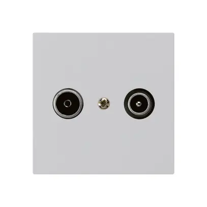 Presa di passaggio INC kallysto R/TV 19dB grigio chiaro 