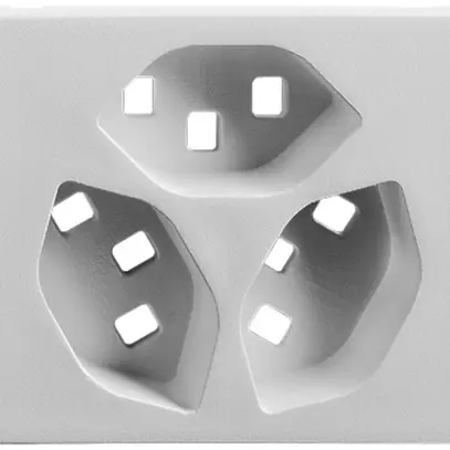 Kit de recouvrement INC FH FLF 3×T23 blanc 