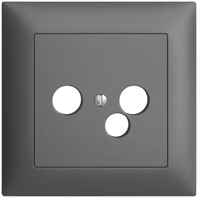 Kit frontal ENC EDIZIOdue gris foncé 88×88mm 