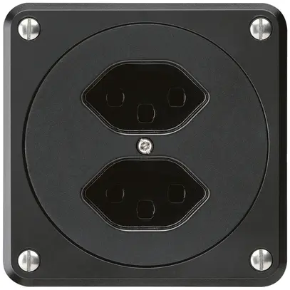 Prise ENC robusto 2×type 23 noir sans clapet pour combinaison 