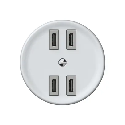 Presa di carica USB origin 4×USB-C 4000mA 5V bianco 