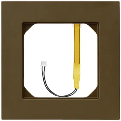 Telaio di copertura kallysto.pro 1×1 marrone per illuminazione angolo blu 